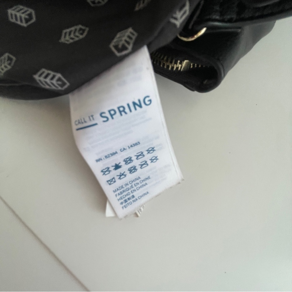 Call It Spring Black and Red Mini Bag with Embroidered Design - Picture 7 of 11